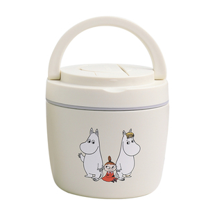 日本LUNTAYO姆明moomin不锈钢真空保温饭盒大容量饭桶保温焖茶壶