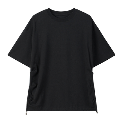 CAKUNTA侧面抽绳设计高柔短袖