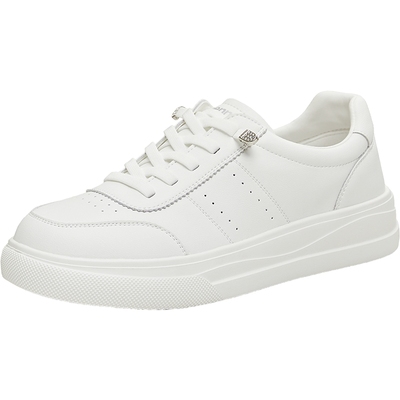 天美意厚底小白鞋运动板鞋女一脚蹬休闲鞋单鞋2026春新款BL393AM6