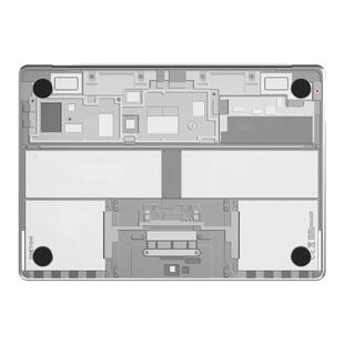 原色工场适用于25款macbook air13.6寸pro14拆机图磨砂外壳贴膜M2M3M4电脑机身保护贴膜创意贴纸不留胶炫彩贴