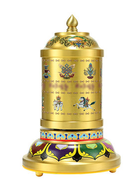 客厅家用桌面转动筒电镀工艺摆件