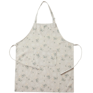 米立风物布艺围裙厨房家用做饭薄款透气无袖可爱时尚年轻款围腰女