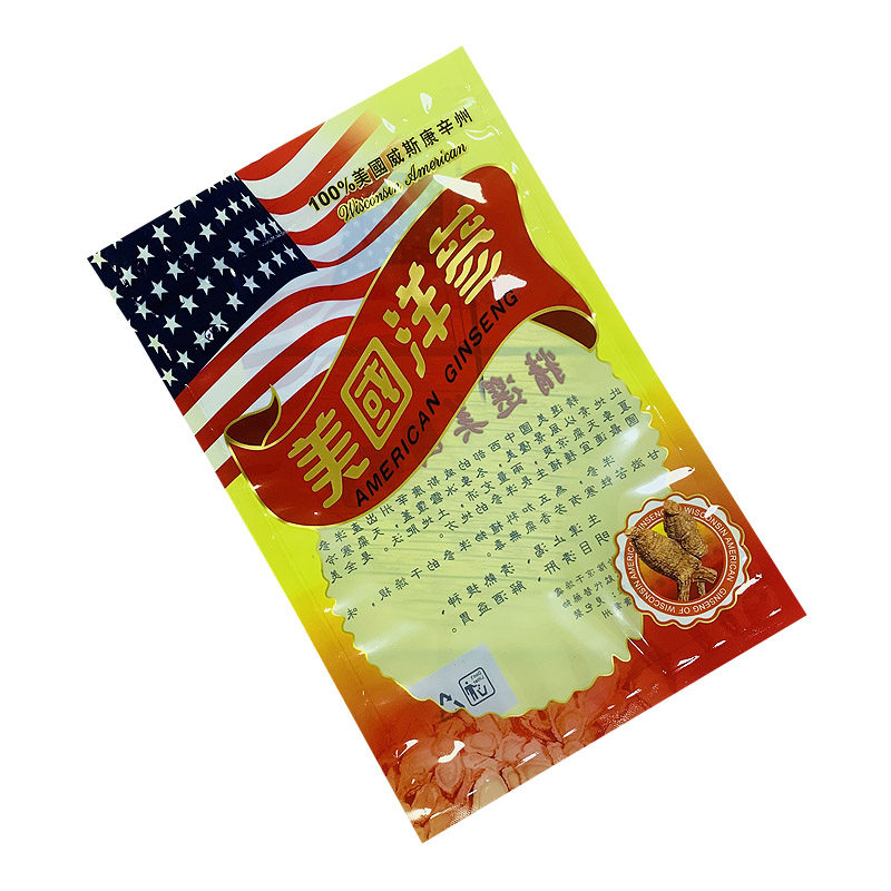 美国西洋参片包装袋拉链袋