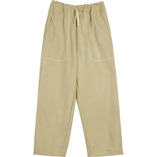 蓬马大童长裤子纯色简约宽松收口秋冬装男女儿童pomme de terre