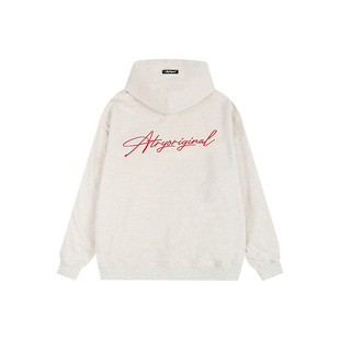 ATRY字母刺绣连帽卫衣男春季新款潮牌设计感美式休闲宽松长袖帽衫