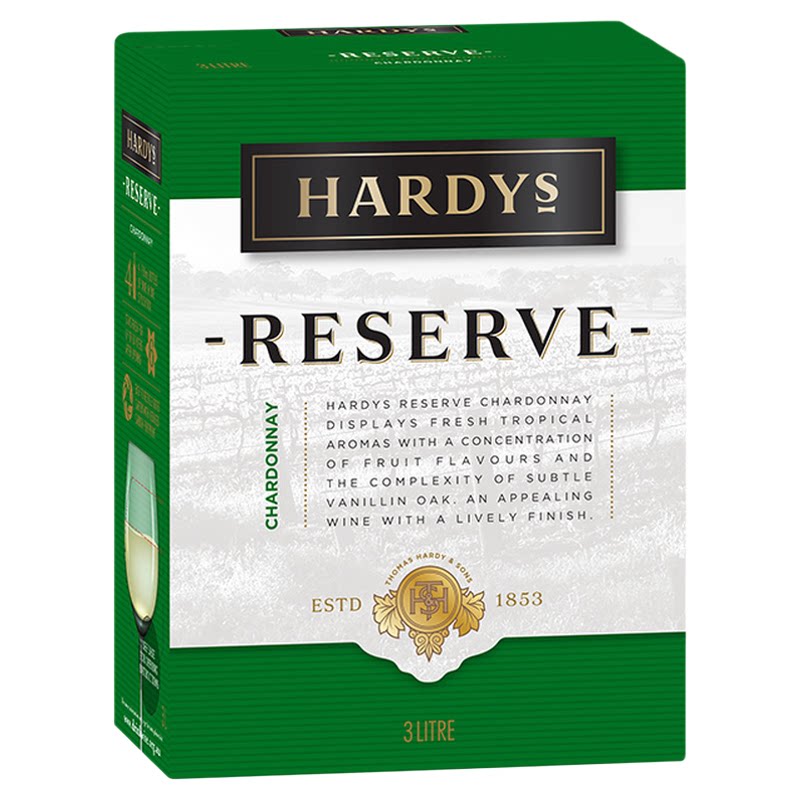 夏迪珍藏霞多丽干白葡萄酒3L