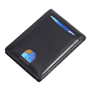 wallet新款真皮超薄迷你短款美金钱包时尚欧美rfid防盗刷钱夹卡包