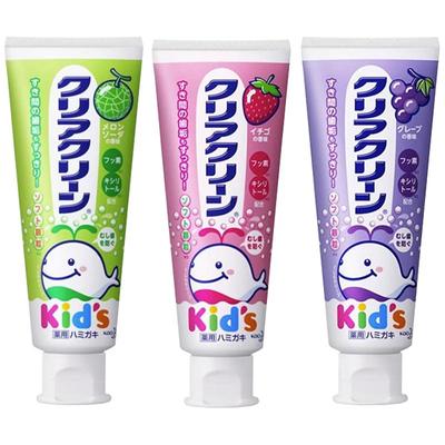 花王儿童防蛀牙膏70g含氟
