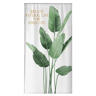 免打孔门帘隔断帘简易自粘魔术贴挂帘粘贴家用厕所卫生间遮挡布帘