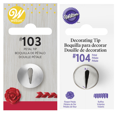 惠尔通玫瑰104花嘴豆沙裱花