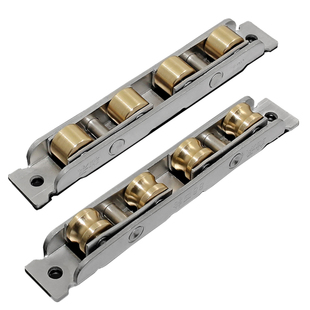 88型塑钢门窗滑轮平移窗滚轮海螺塑钢门窗滑轮轴承四铜轮导轨滚轮