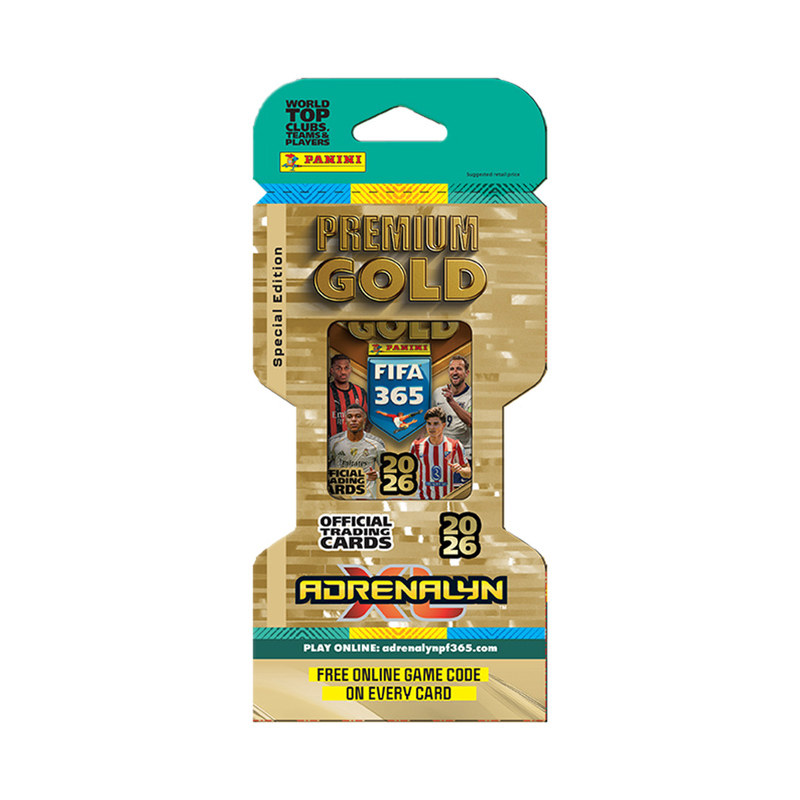 panini球星卡FIFA365限量金卡包