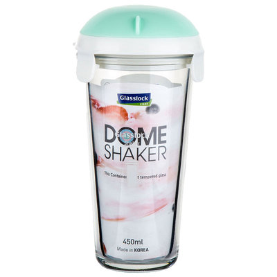 glasslock进口马卡龙色刻度水杯