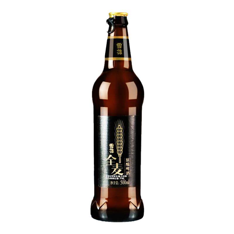 雪花全麦原酿啤酒500ml*6瓶正品
