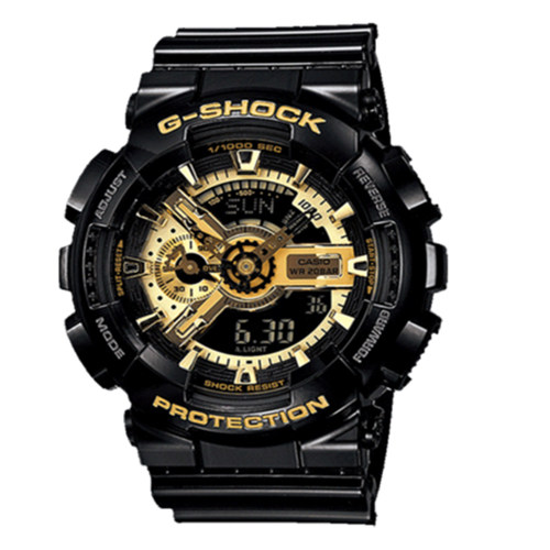 卡西欧G-SHOCK/GA-110/100/700/140黑暗之心黑武士手表男女黑金