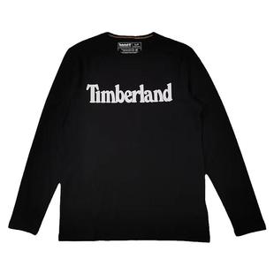 美国添柏岚TIMBERLAND天伯伦男士纯棉休闲打底长袖印花圆领T恤衫