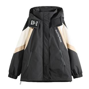 初中生羽绒服大童新款冬季2025高中学生青少年外套加厚少女孩