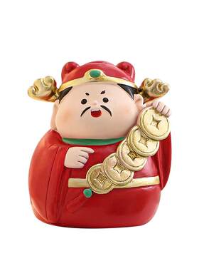 财神爷摆件家用办公室桌面装饰品