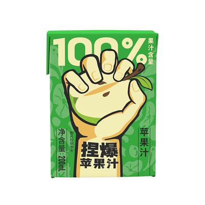 哪吒苹果汁200ml×12盒×1组