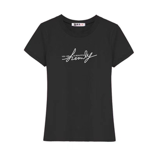 莫代尔棉女装短袖t恤印花V领半夏季轻薄透气优质面料修身打底上衣