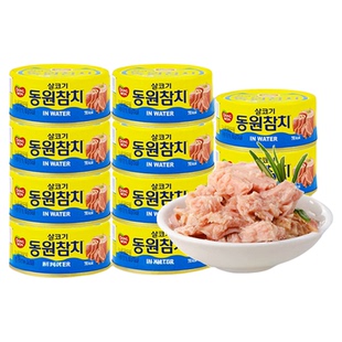 东远金枪鱼罐头水浸油浸吞拿鱼拌饭寿司专用肉泥商用韩国酱沙拉鱼