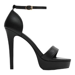 夏季超高跟鞋细跟凉鞋女防水台露趾一字扣带性感12cm模特走秀鞋女