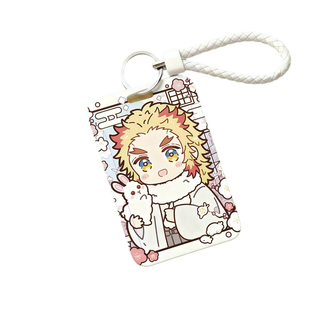 鬼灭之刃炎柱杏寿郎学生滑盖卡套饭卡公交卡身份证件保护套门禁