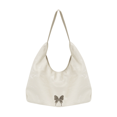 路小船原创工作室奶油托特包包女士2024新款慵懒单肩包大容量通勤