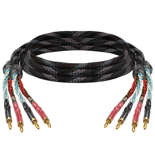 美国西电 hifi喇叭线发烧中置音箱响高纯铜功放香蕉头Y针插连接线