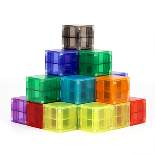 3cm磁吸方块积木磁力正方体大颗数学磁性早教具儿童益智拼装玩具