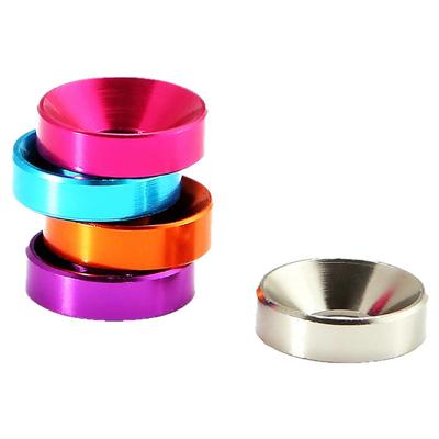 多彩色航沉头空铝垫圈合金属锥型耐磨机箱装饰垫片大全M2M2.53-10