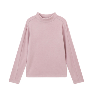 布丁哈鲁冬装童装T恤上衣2026秋冬儿童洋气内搭修身长袖打底衫厚