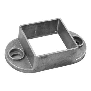 10个装 方管固定卡扣连接件立柱底座铝合金护栏配件免焊接固定座