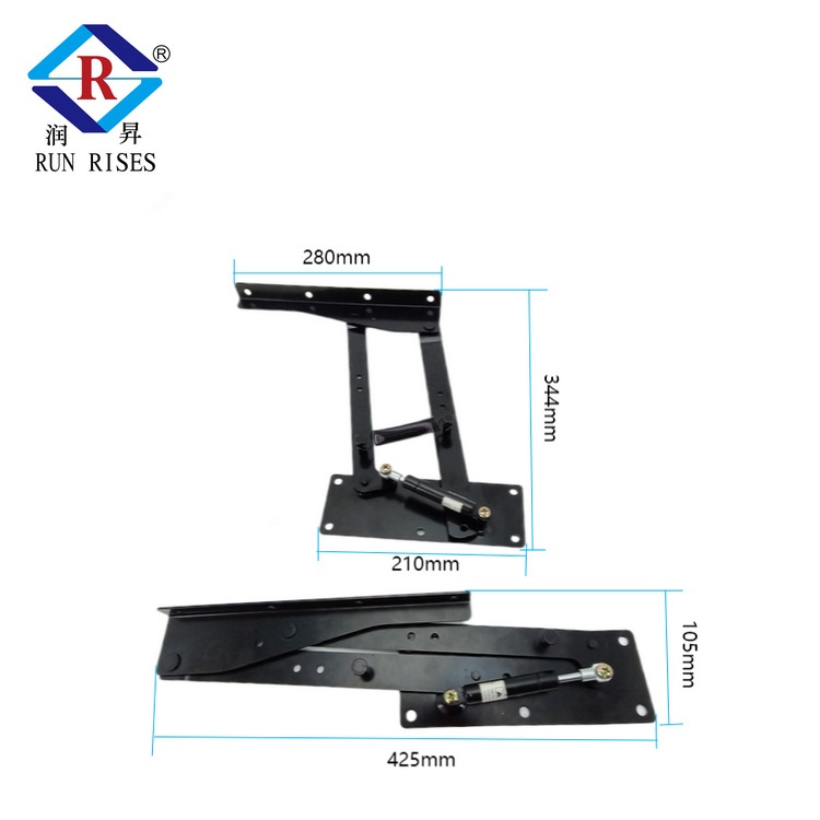 液压缓冲茶几升降支架升降配件桌面B09-1H桌铰链家具五金折叠