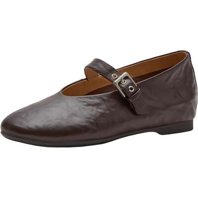 Bata羊皮书玛丽珍女2026春商场新款软底羊皮内增高女单鞋AUO37AQ6