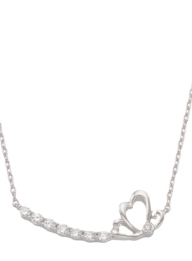 韩版纯银镀金女友锁骨项链