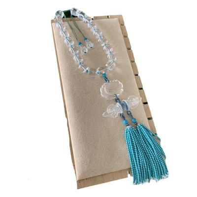 手工编织白水晶汽车挂件一路平安车内挂饰网红车载车上装饰用品