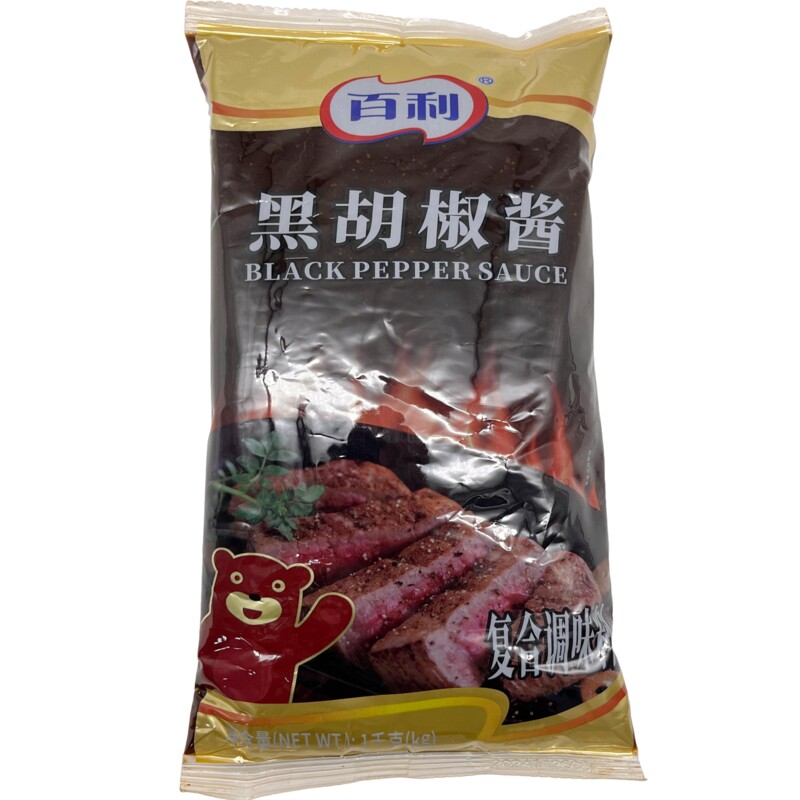 百利百利黑椒酱手抓饼酱料调味料