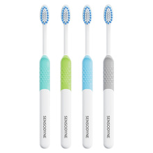 舒适达绒密宽羽牙刷4支装