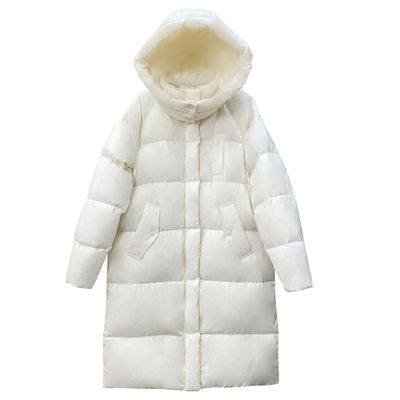 白鸭绒加厚羽绒服女中长款过膝小个子2025年新款冬季时尚爆款外套