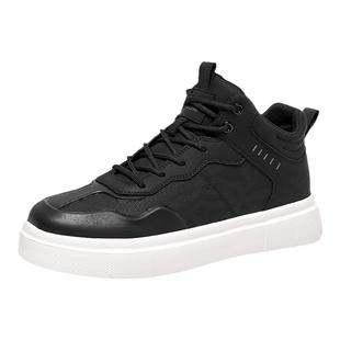 森马男鞋高帮鞋男2025新款春季潮流百搭高邦休闲小白鞋中帮运动鞋