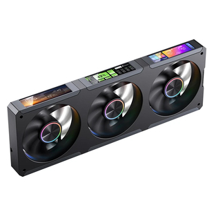 乔思伯ZC360连体机箱风扇屏显滚珠轴承3屏幕电脑散热12cm积木风扇