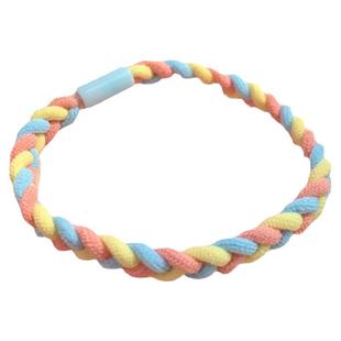 少女心马卡龙麻花辫发绳简约糖果色发圈日韩头绳高弹力扎头发皮筋