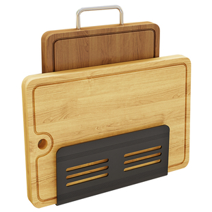 大砧板架案板菜板置物架壁挂式免打孔厨房收纳架刀板粘板放置神器