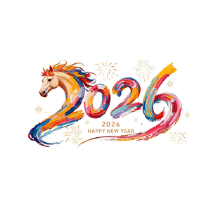 2026新年静电贴马年窗花新款窗贴过年春节玻璃窗户福字门贴纸装饰