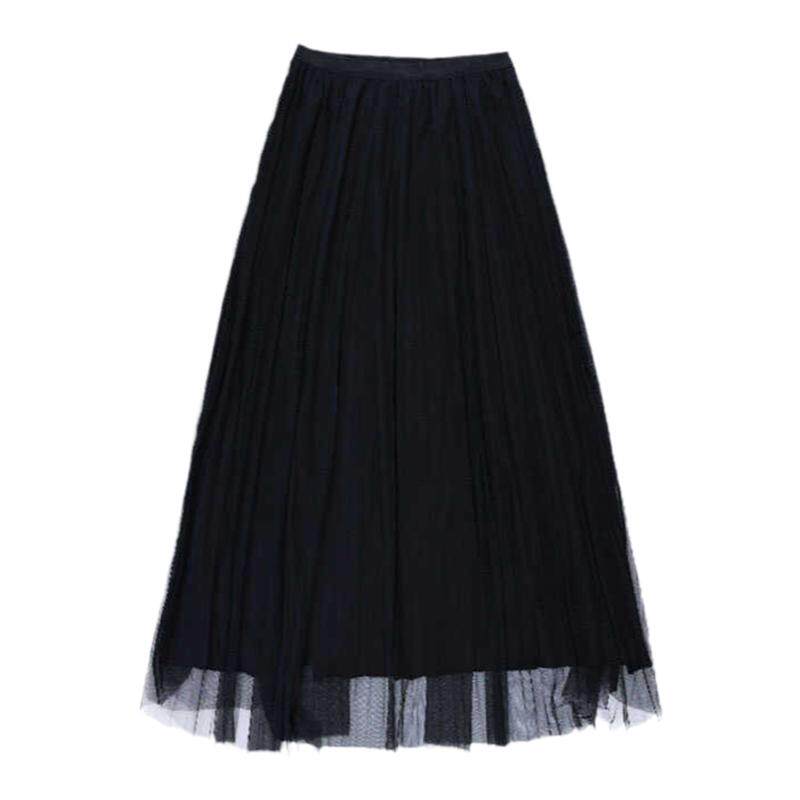 高腰a字网纱300斤显瘦胖mm半身裙