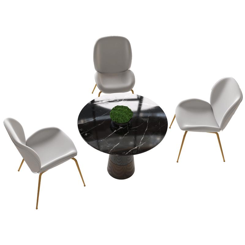 北欧简约休闲小圆桌洽谈桌椅组合办公室会客接待桌咖啡奶茶店桌椅