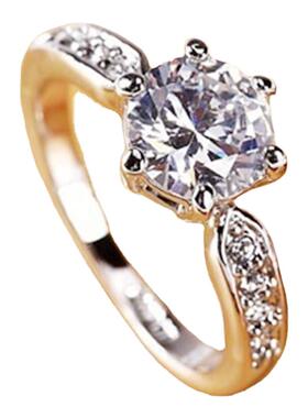 时尚925纯银六爪钻戒八心八箭求婚结婚戒指女轻奢小众高级感爆款