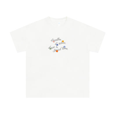 新品买一送一」BreatheRelax呼吸放松 have a good time 短袖T恤