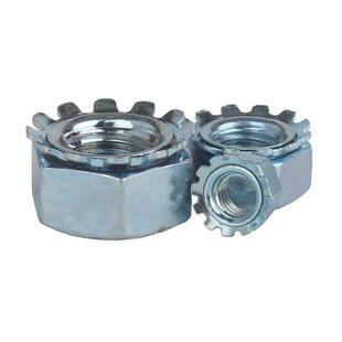 K帽螺母泰展镀锌4.8级英制不锈钢带齿螺母 多齿螺帽英美制螺母K帽